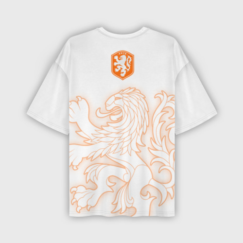 Мужская футболка oversize 3D Сборная Голландии, цвет 3D печать - фото 2