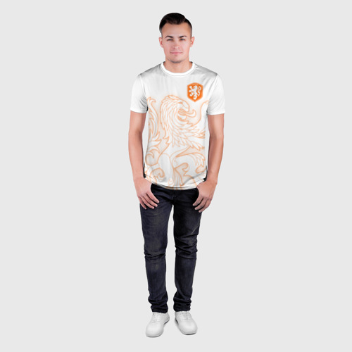 Мужская футболка 3D Slim Сборная Голландии, цвет 3D печать - фото 4