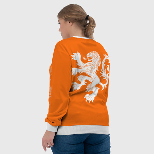 Женский свитшот 3D Сборная Голландии, цвет 3D печать - фото 7