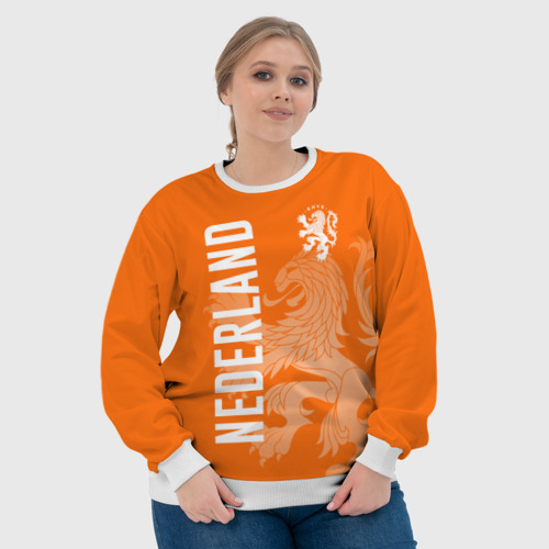 Женский свитшот 3D Сборная Голландии, цвет 3D печать - фото 6