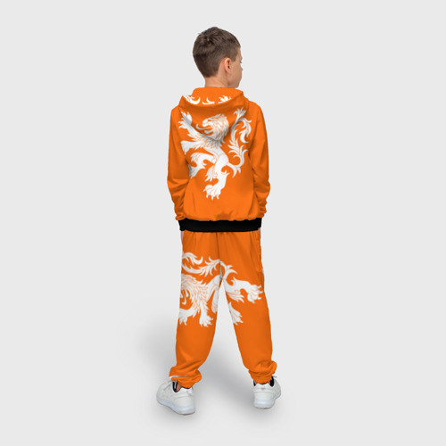 Детский 3D костюм с принтом Сборная Голландии, вид сзади #2