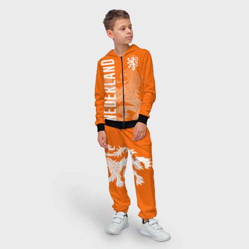 Детский 3D костюм с принтом Сборная Голландии, фото на моделе #1