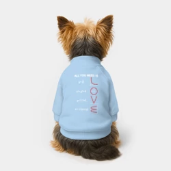 Свитшот для собак хлопок All You Need Is Love - функции и формулы - фото 2