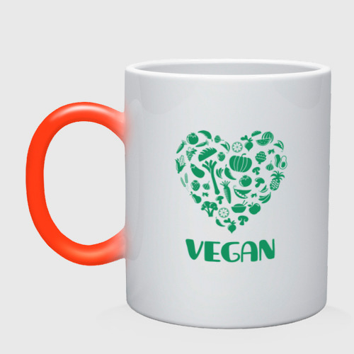 Кружка хамелеон Vegan