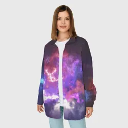 Женская рубашка oversize 3D Космос - фото 2