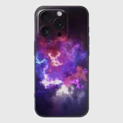 Чехол для iPhone 16 Pro силиконовый с защитой камеры Космос