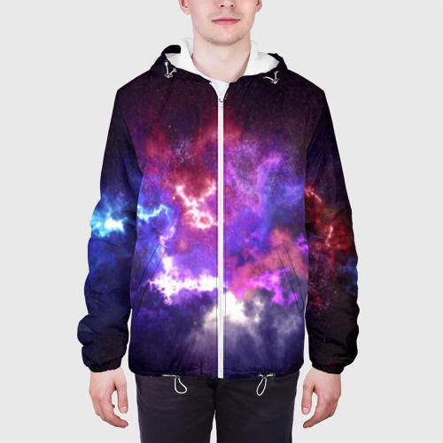Мужская куртка 3D Космос, цвет 3D печать - фото 4