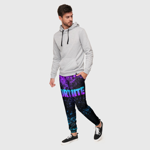 Мужские брюки 3D Fortnite, цвет 3D печать - фото 3