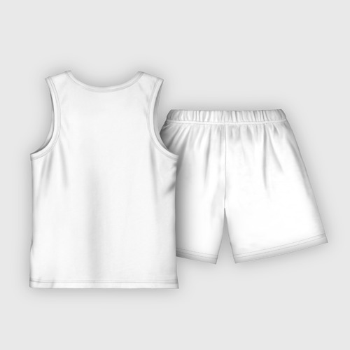 Детская пижама с шортами хлопок Плавание, цвет белый - фото 2