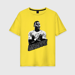 Женская футболка хлопок Oversize Mbappe