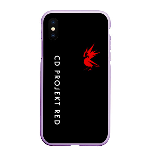 Чехол для iPhone XS Max матовый CD rpoject red, цвет сиреневый