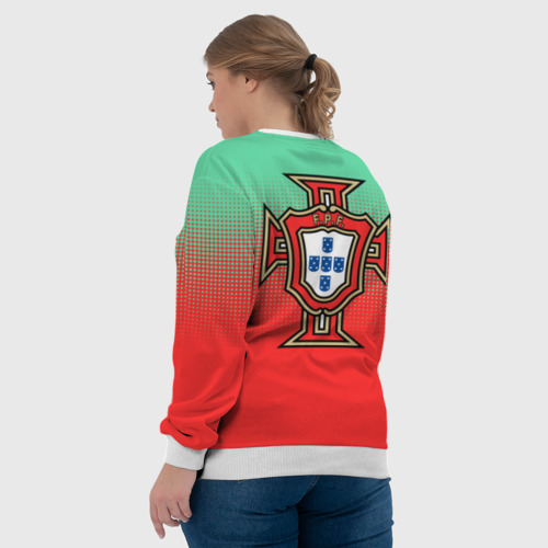Женский свитшот 3D Сборная Португалии, цвет 3D печать - фото 7