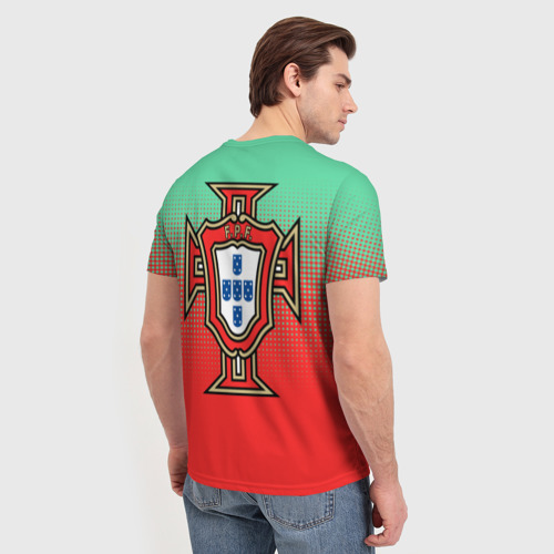 Мужская футболка 3D Сборная Португалии, цвет 3D печать - фото 4