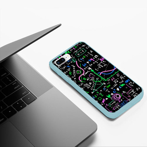 Чехол для iPhone 7Plus/8 Plus матовый Формулы, цвет мятный - фото 5
