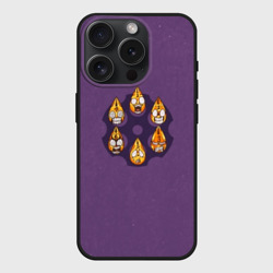 Чехол силиконовый для Apple iPhone 15 Pro матовый JoJo