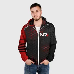 Мужская ветровка 3D Mass Effect N7 стальная броня - фото 2