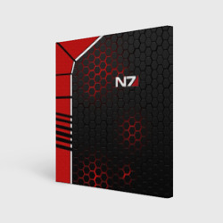 Холст квадратный Mass Effect N7 стальная броня