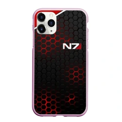 Чехол для iPhone 11 Pro Max матовый Mass Effect N7 стальная броня