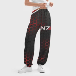Женские джоггеры оверсайз 3D Mass Effect N7 стальная броня - фото 2