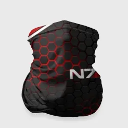 Бандана-труба 3D Mass Effect N7 стальная броня