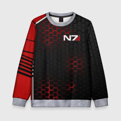 Детский свитшот 3D Mass Effect N7 стальная броня