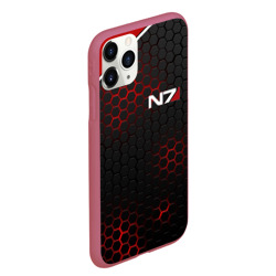 Чехол для iPhone 11 Pro Max матовый Mass Effect N7 стальная броня - фото 2