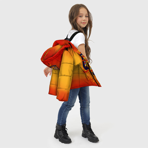Зимняя куртка для девочек 3D Сборная Испании, цвет черный - фото 6