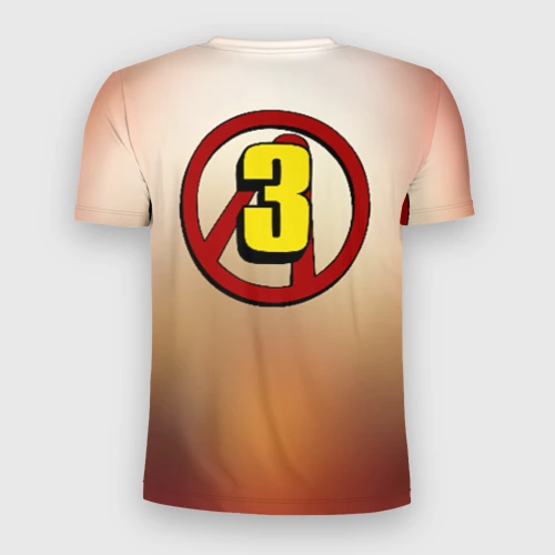 Мужская футболка 3D Slim с принтом Бордерлендс 3, вид сзади #1