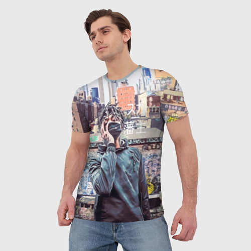 Мужская футболка 3D Scarlxrd rap, цвет 3D печать - фото 3