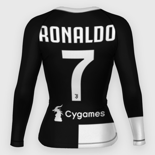 Женский рашгард 3D Ronaldo Juventus Home 19-20, цвет 3D печать - фото 2