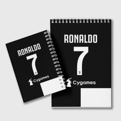 Блокнот Ronaldo Juventus Home 19-20, цвет крупная клетка - фото 2