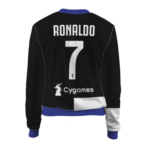 Женский бомбер 3D Ronaldo Juventus Home 19-20, цвет синий - фото 2