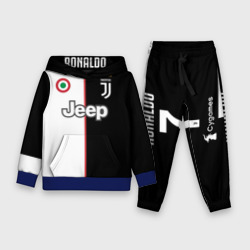 Детский костюм с толстовкой 3D Ronaldo Juventus Home 19-20