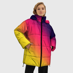 Женская зимняя куртка Oversize Градиент - фото 2