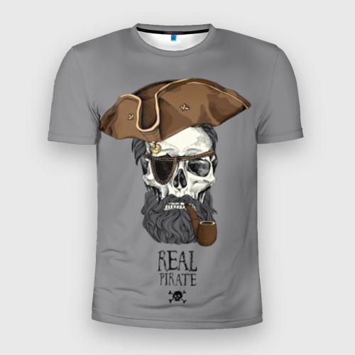 Мужская футболка 3D Slim Real pirate, цвет 3D печать