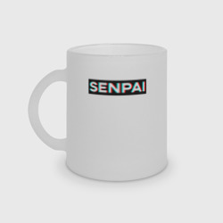 Кружка матовая стеклянная Senpai