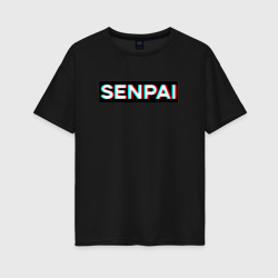 Женская футболка хлопок Oversize Senpai