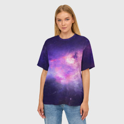 Женская футболка oversize 3D Cosmos - фото 2