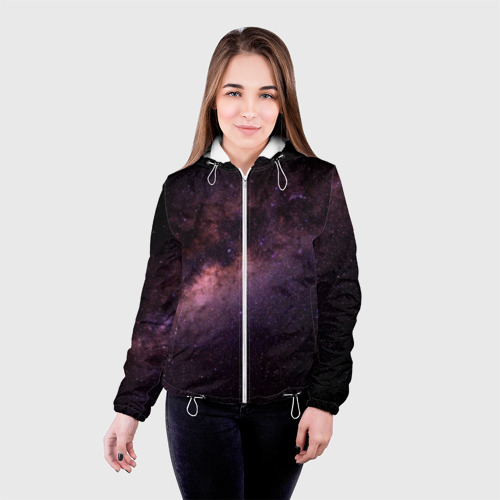 Женская куртка 3D Cosmos, цвет белый - фото 3