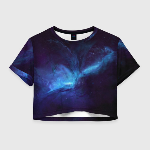 Женская футболка Crop-top 3D Cosmos