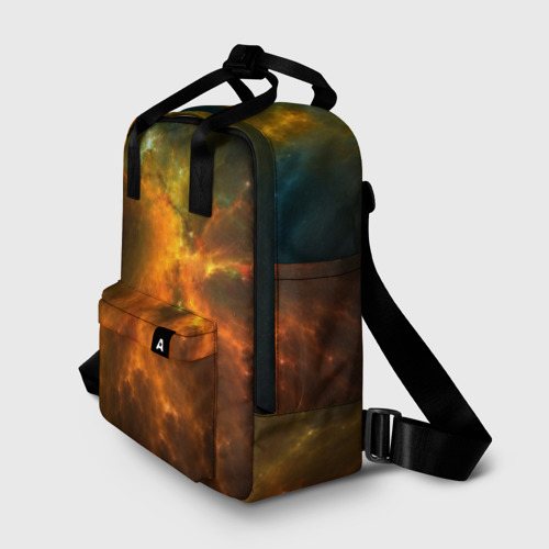 Женский рюкзак 3D с принтом Cosmos, фото на моделе #1