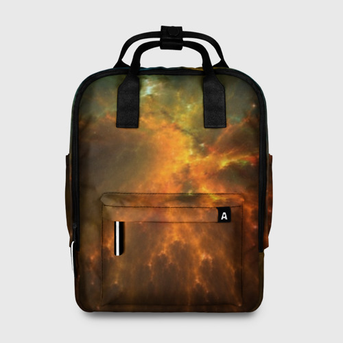 Женский рюкзак 3D с принтом Cosmos, вид спереди #2