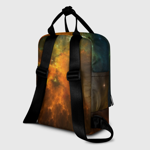 Женский рюкзак 3D с принтом Cosmos, вид сзади #1