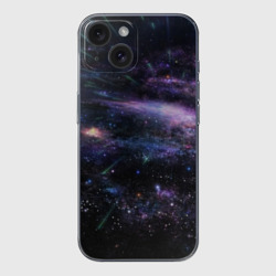 Чехол для iPhone 15 силиконовый с защитой камеры Cosmos