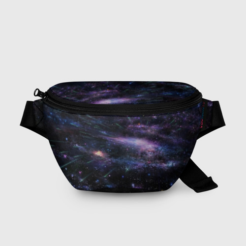 Поясная сумка 3D с принтом Cosmos, вид спереди #2