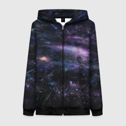 Женская толстовка 3D на молнии Cosmos