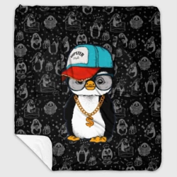 Плед с рукавами Хипстер пингвин