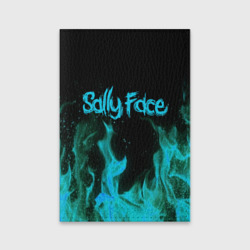 Обложка для паспорта матовая кожа Sally face fire