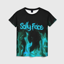 Женская футболка 3D Sally face fire