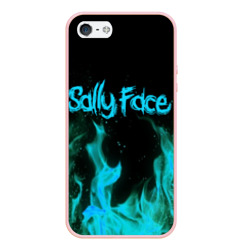 Чехол для iPhone 5/5S матовый Sally face fire